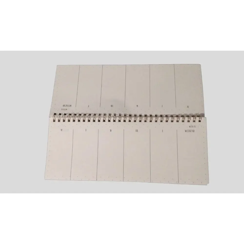 Enchante Floral Weekly Planner Desk Pad 10” x 4” Undated Spiral New